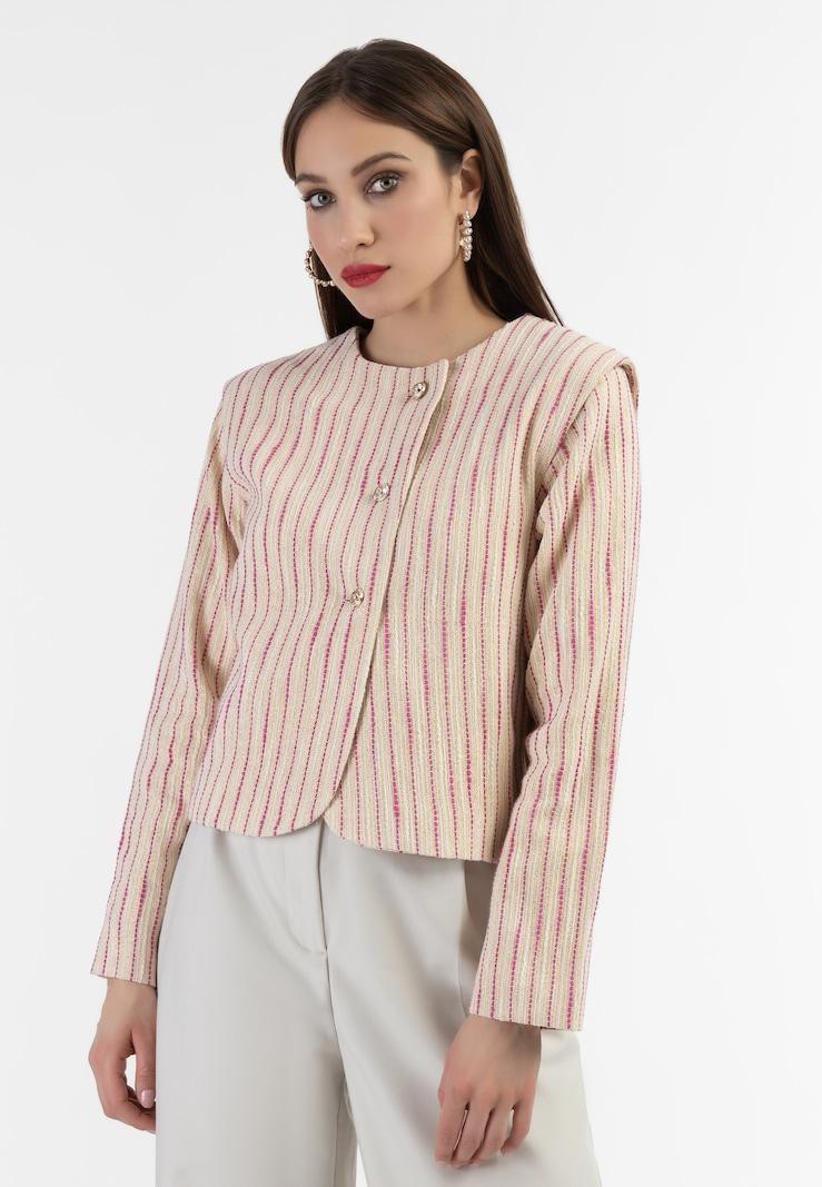 Sinned X About You Blazer Faina En Rosa