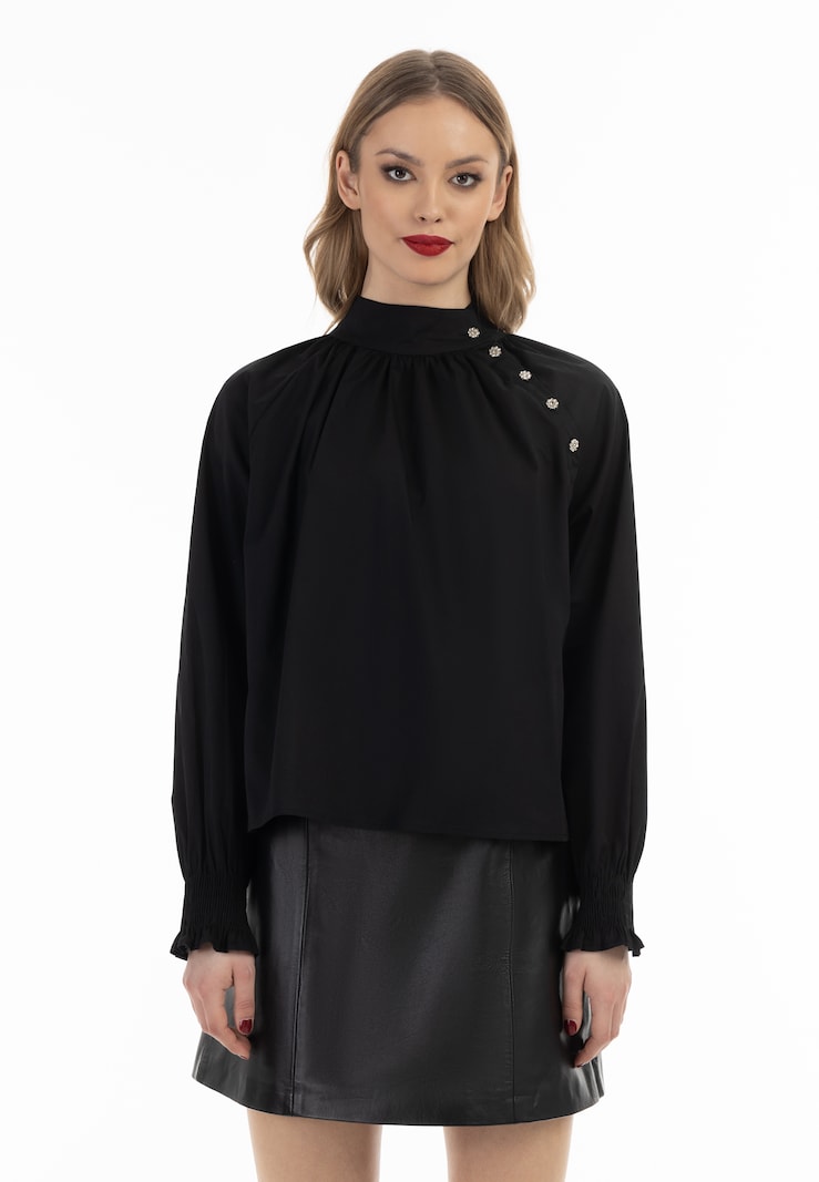 Sinned X About You Blusa Faina En Negro