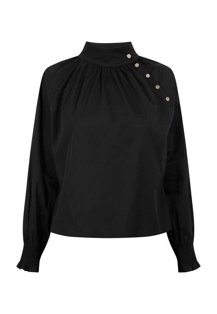 sinned x about you Blusa faina en Negro