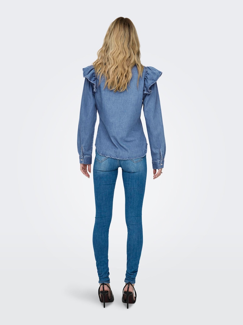 Sinned X About You Blusa 'Indigo' ONLY En Azul Denim