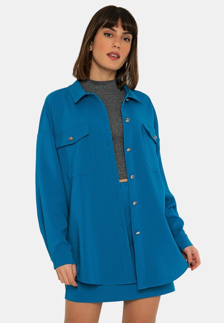 Sinned X About You Blusa Jimmy Sanders En Azul