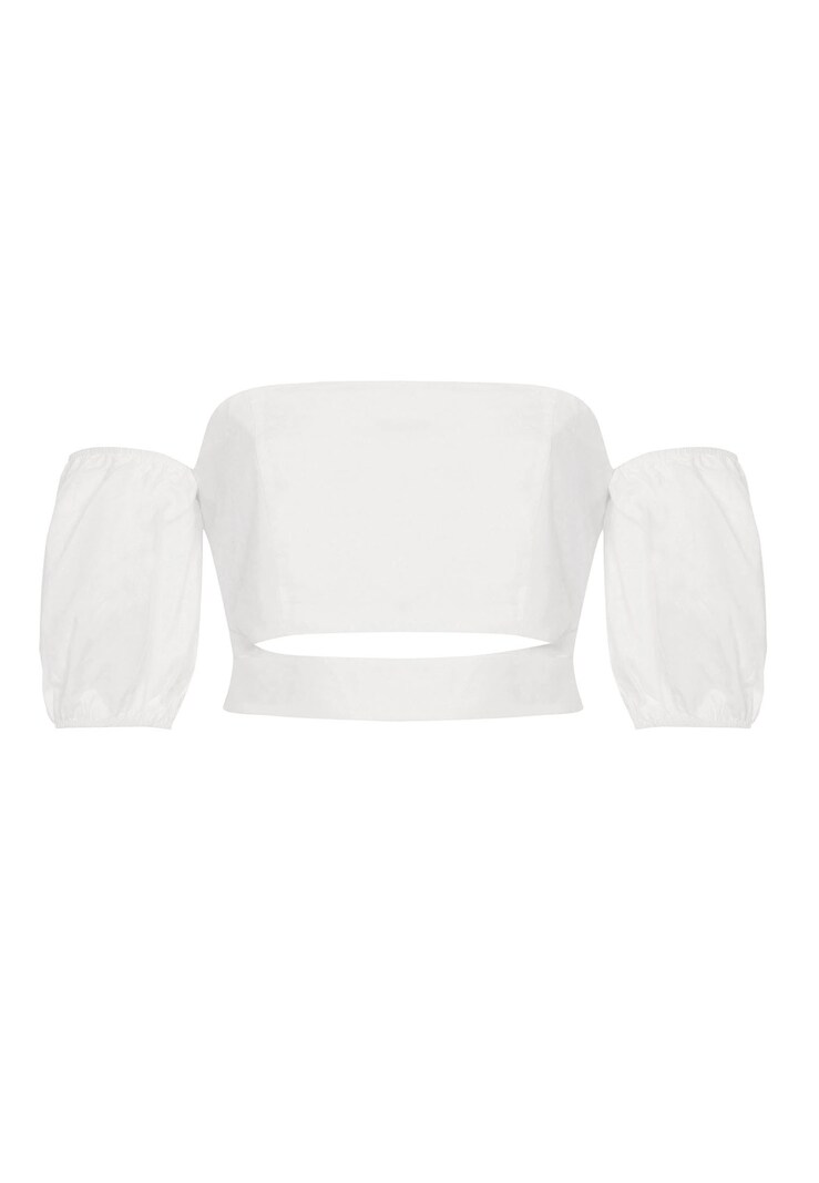 Sinned X About You Blusa Jimmy Sanders En Blanco