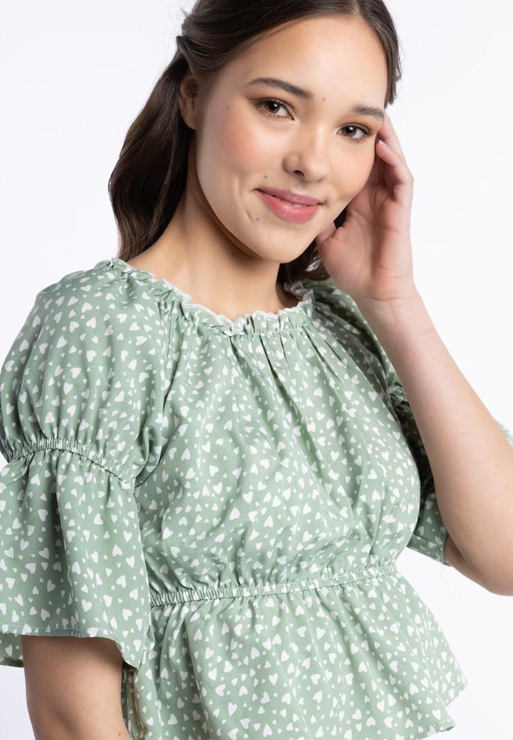 Sinned X About You Blusa MYMO En Verde