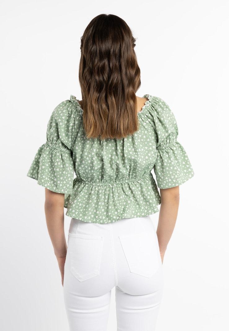 Sinned X About You Blusa MYMO En Verde