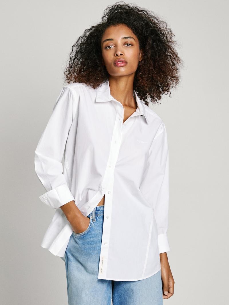 Sinned X About You Blusa Pepe Jeans En Blanco