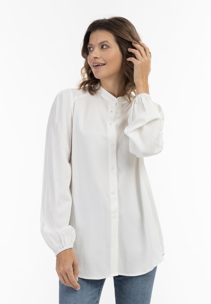 Sinned X About You Blusa Usha BLUE LABEL En Blanco