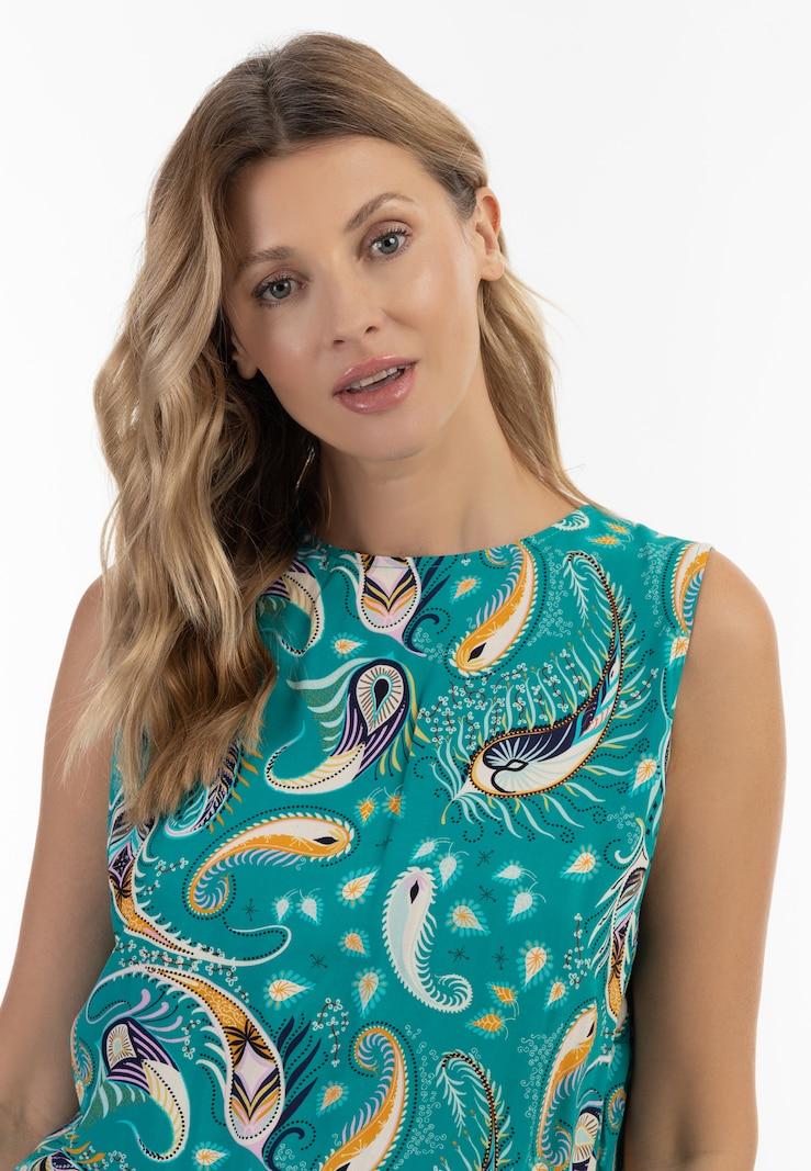 Sinned X About You Blusa Usha En Marino Turquesa