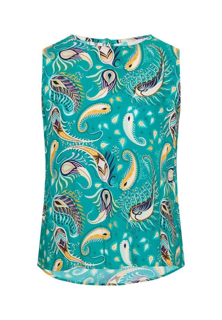 Sinned X About You Blusa Usha En Marino Turquesa