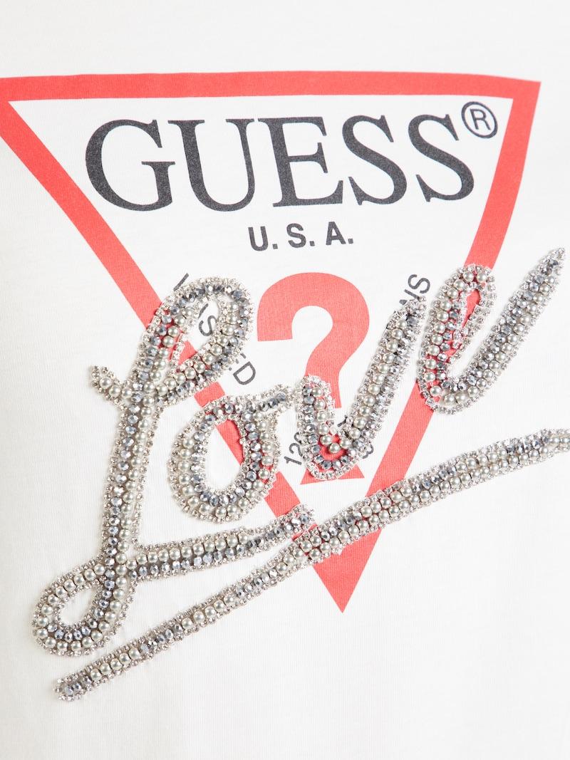 Sinned X About You Camiseta GUESS En Blanco