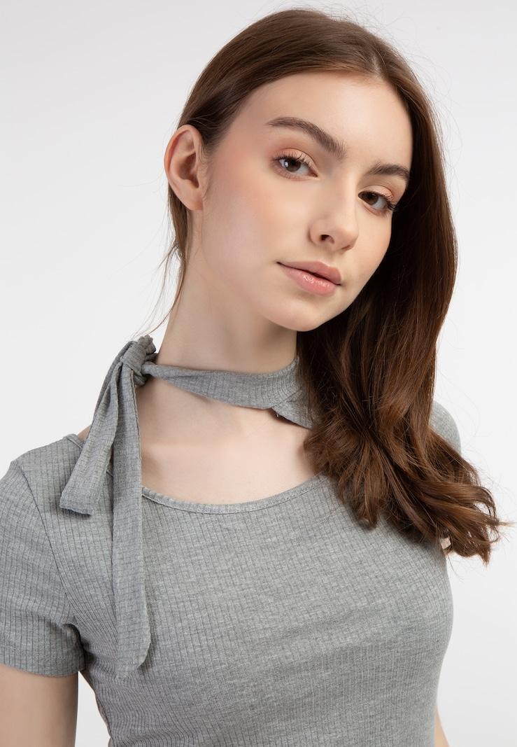 Sinned X About You Camiseta MYMO En Gris Moteado