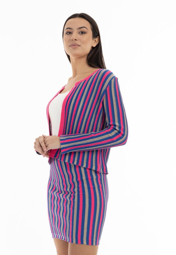 Sinned X About You Cárdigan Faina En Fucsia