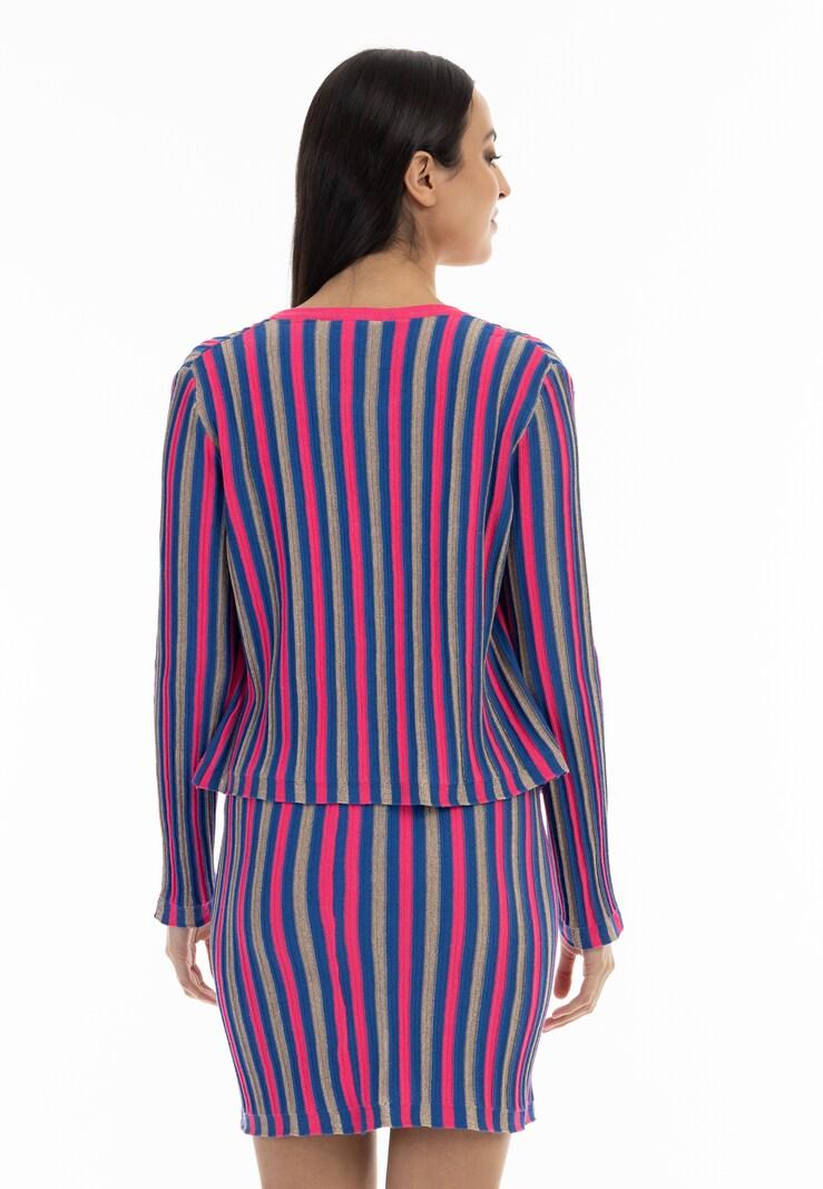 Sinned X About You Cárdigan Faina En Fucsia