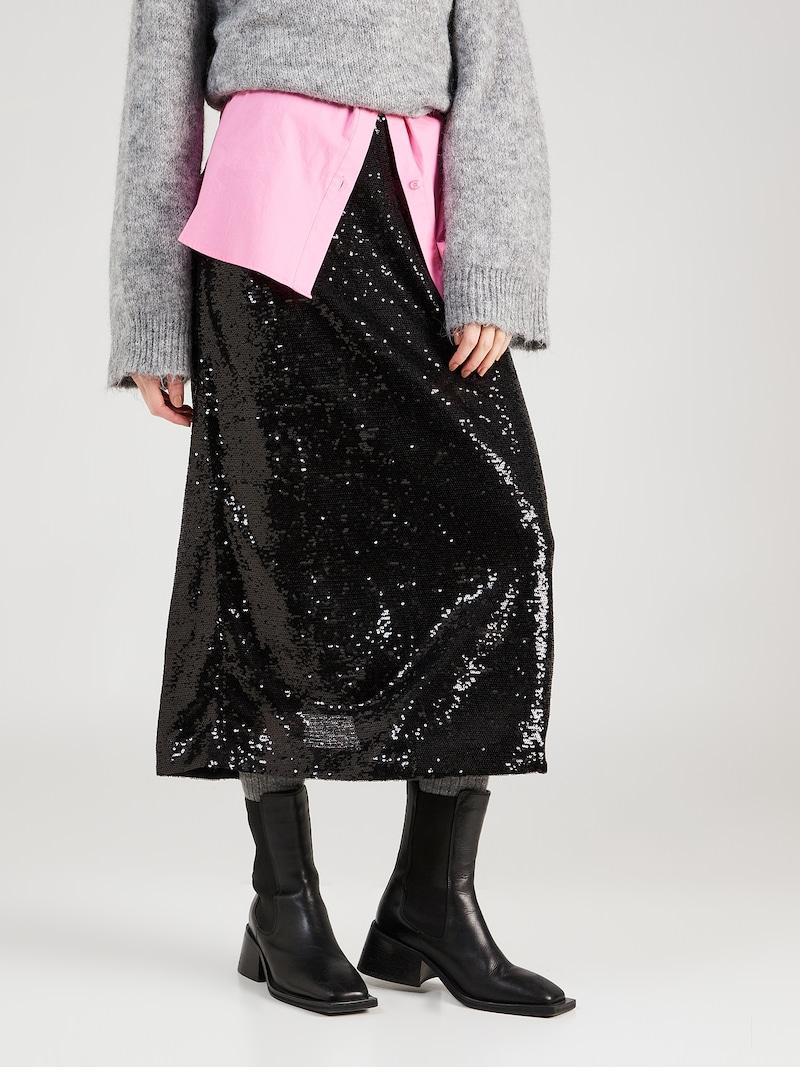 Sinned X About You Falda GAP En Negro