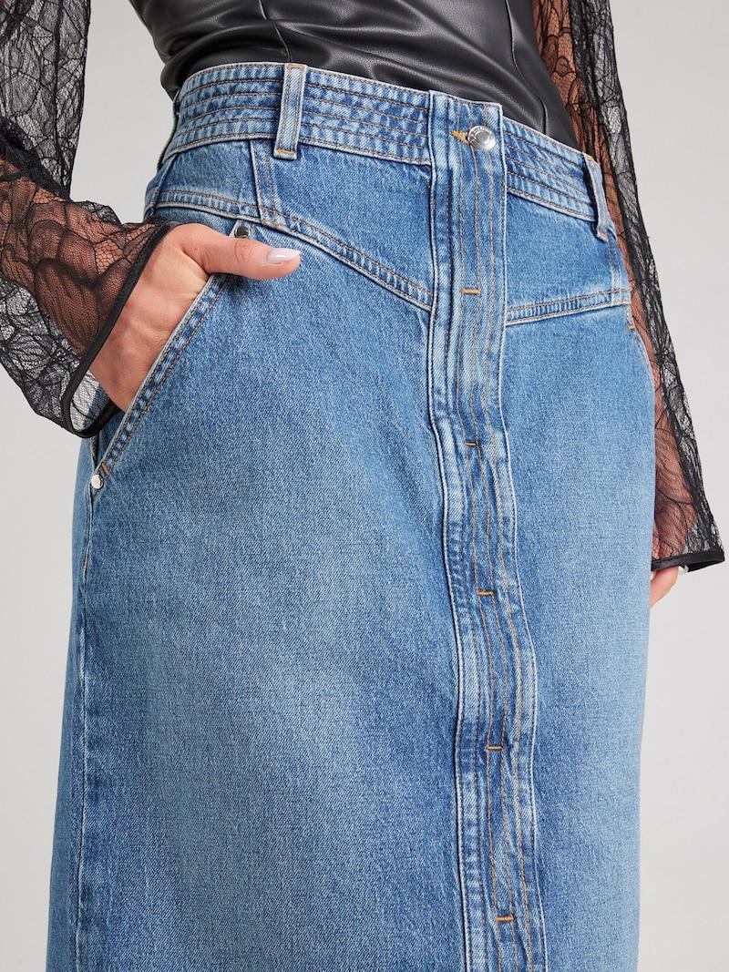 Sinned X About You Falda IRO En Azul Denim