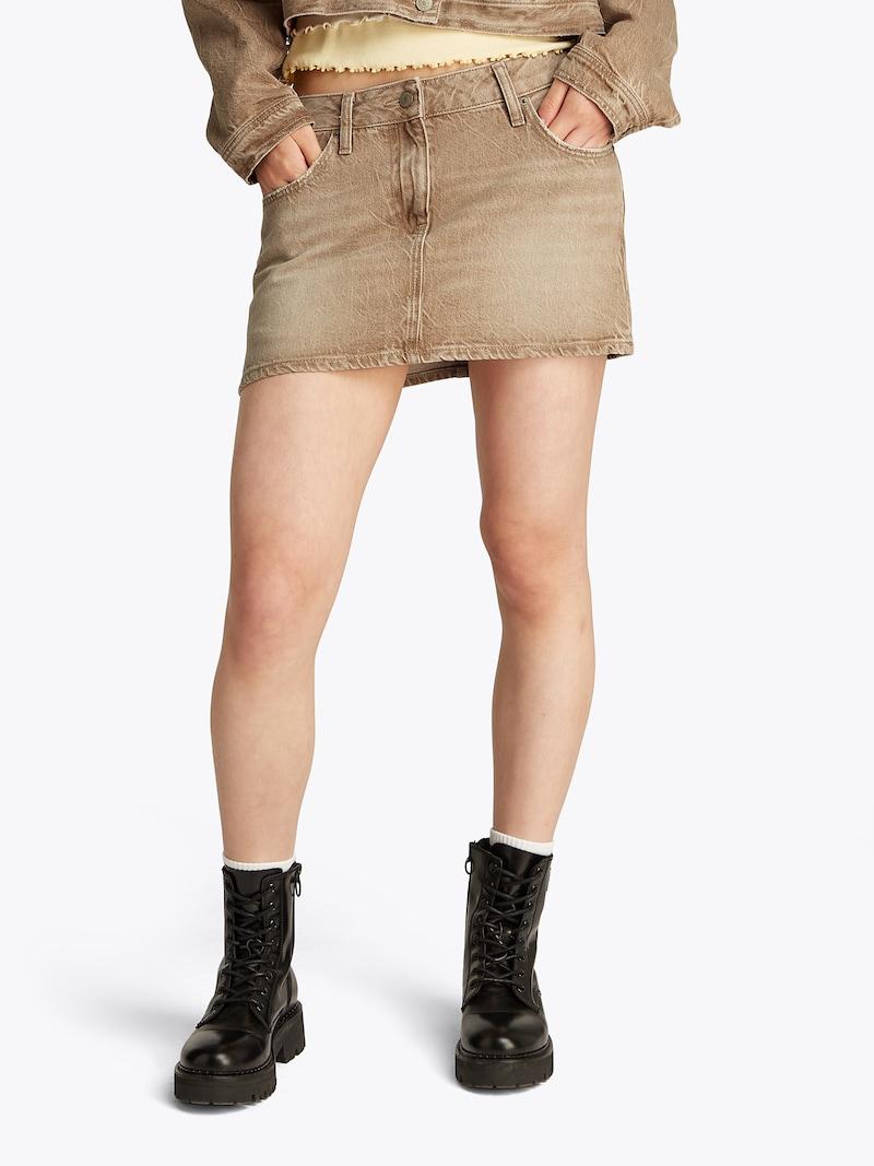 Sinned X About You Falda Tommy Jeans En Brocado