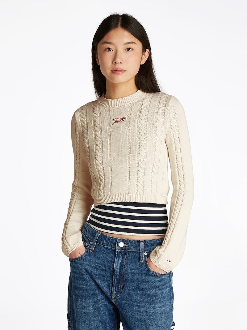 Sinned X About You Jersey Tommy Jeans En Crema