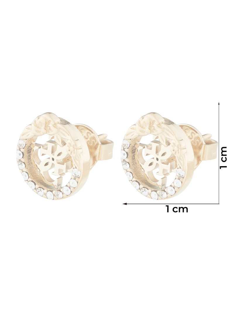 Sinned X About You Pendientes GUESS En Oro