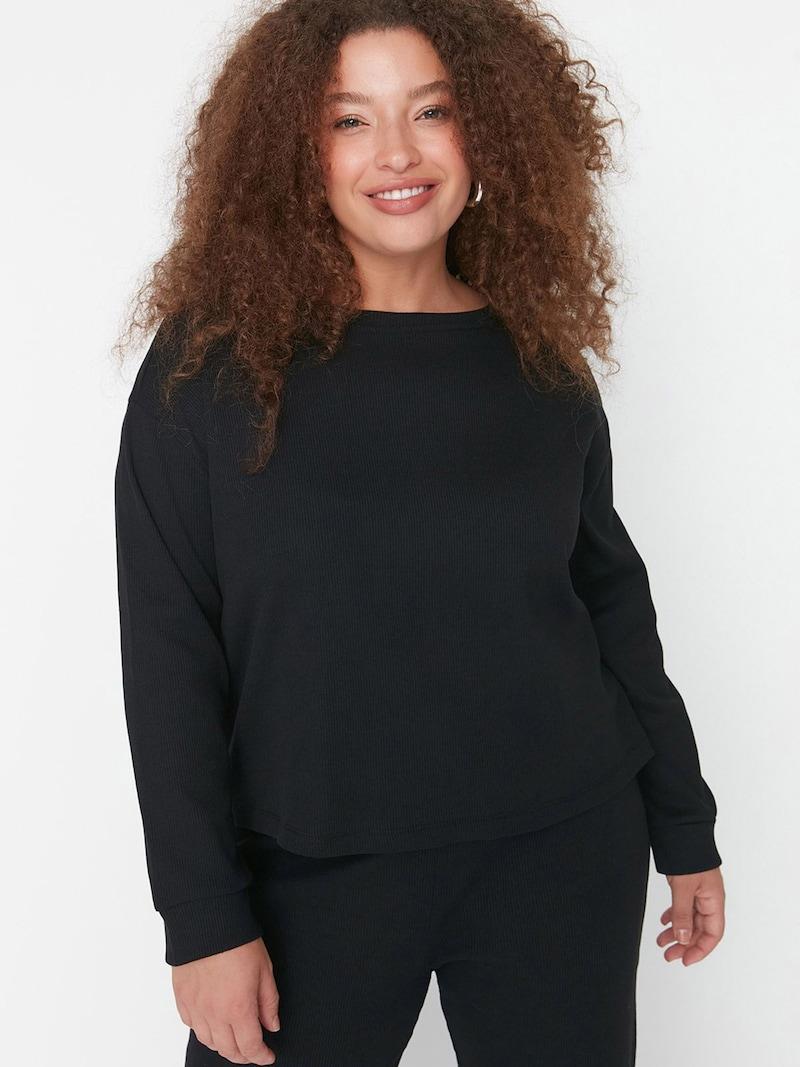 Sinned X About You Pijama Trendyol Curve En Negro