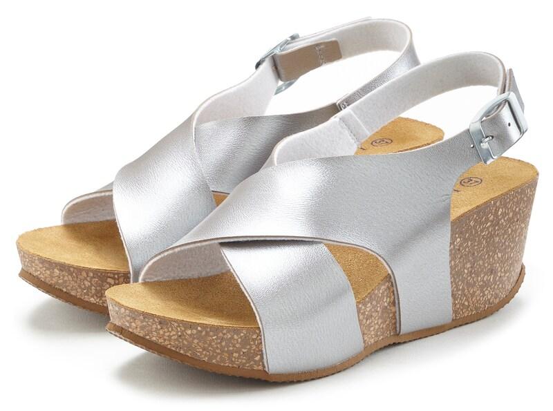 Sinned X About You Sandalias LASCANA En Plata