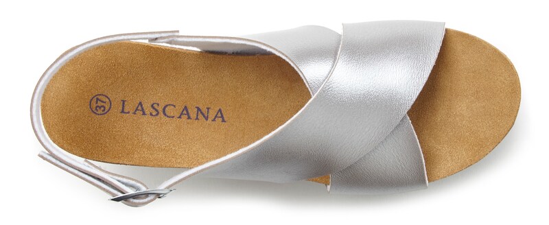 Sinned X About You Sandalias LASCANA En Plata