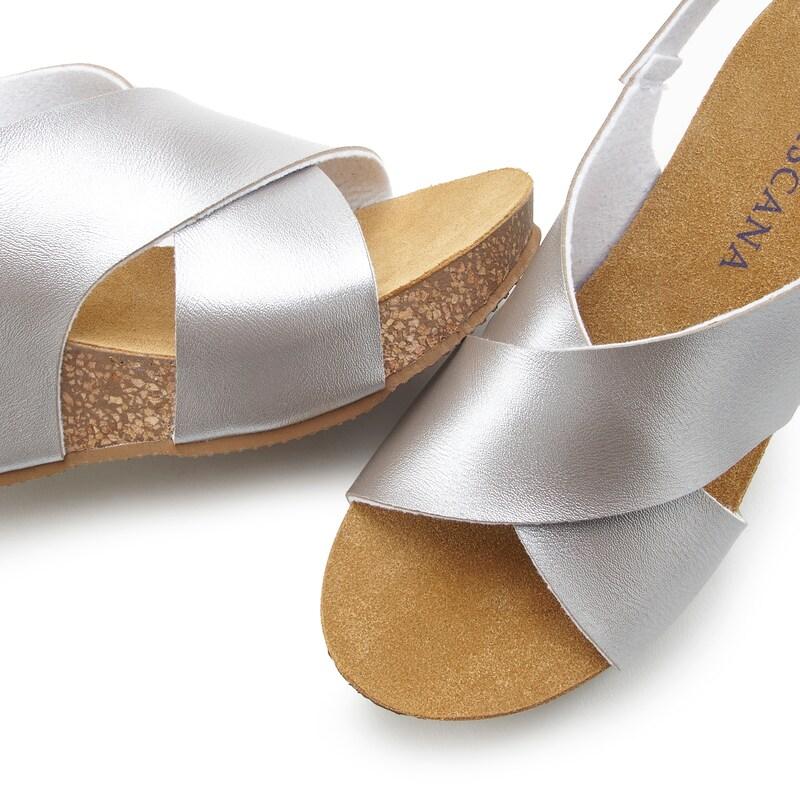 Sinned X About You Sandalias LASCANA En Plata