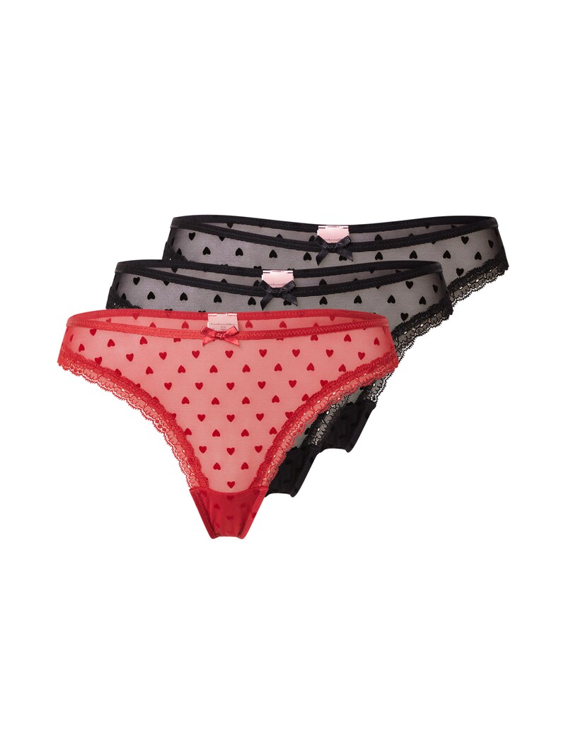 sinned x about you Tanga Hunkemöller en Rojo Negro