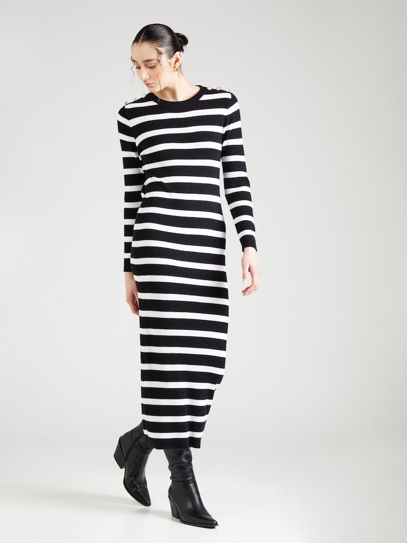 Sinned X About You Vestido De Punto VILA En Negro