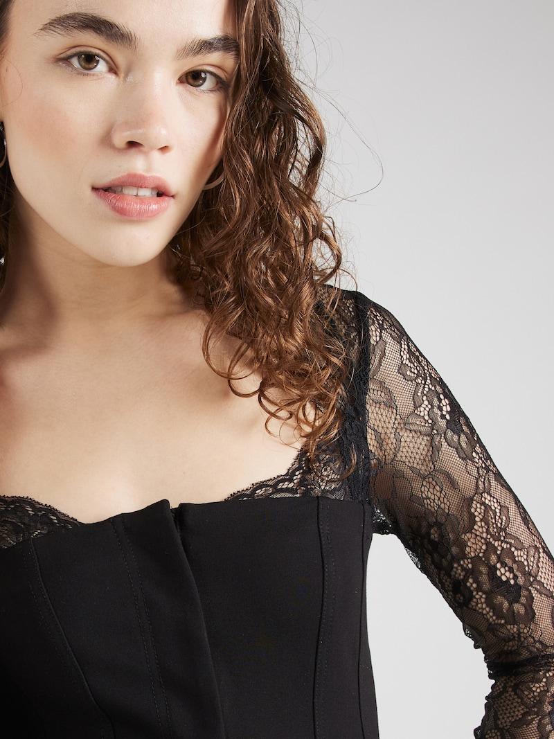 Sinned X About You Vestido Karen Millen En Negro