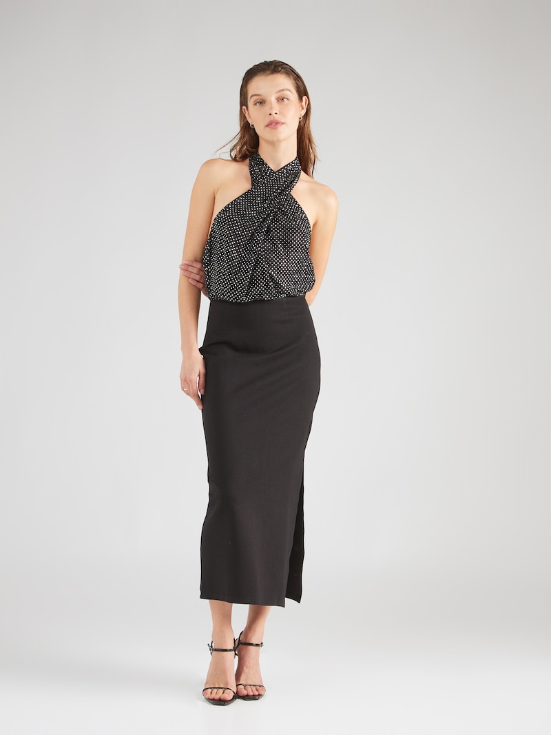 Sinned X About You Vestido Karen Millen En Negro