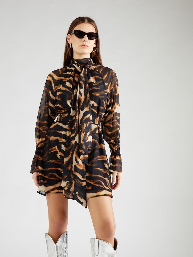 Sinned X About You Vestido Karen Millen En Negro