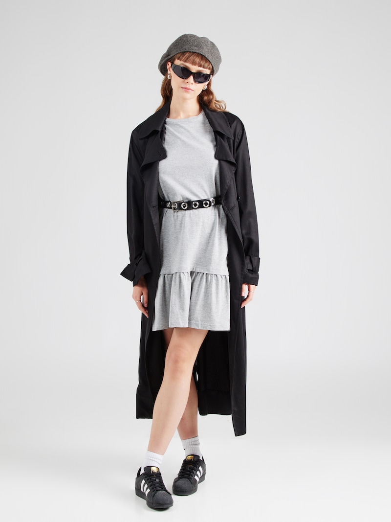 Sinned X About You Vestido Monki En Gris Moteado