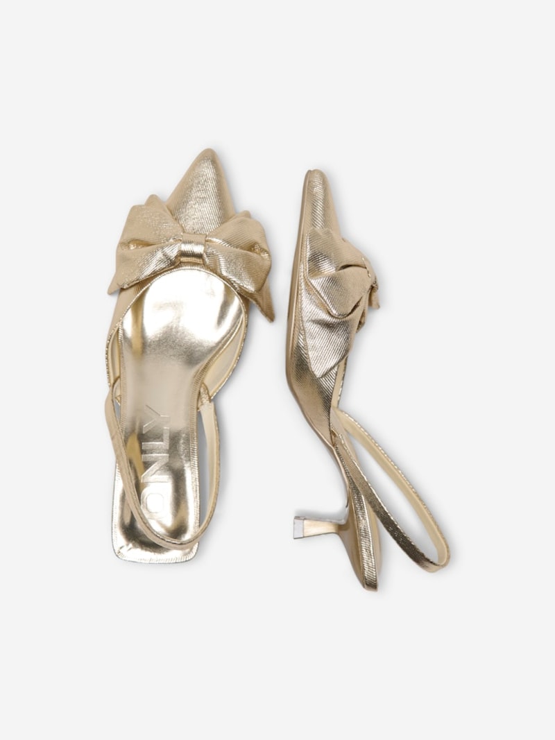 Sinned X About You Zapatos Destalonado ONLY En Oro