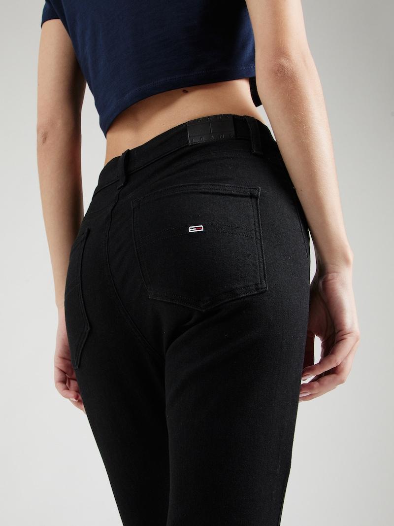 Sinned X About You Skinny Vaquero 'SYLVIA' Tommy Jeans En Negro Denim