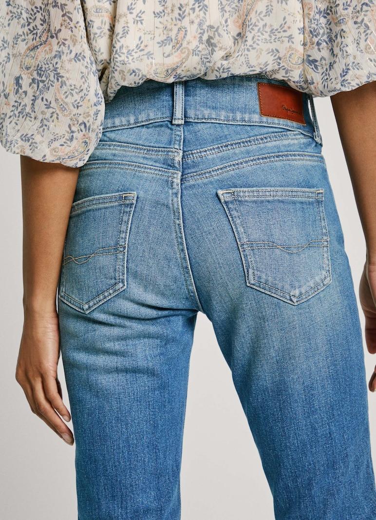 Sinned X About You Slimfit Vaquero Pepe Jeans En Azul Denim