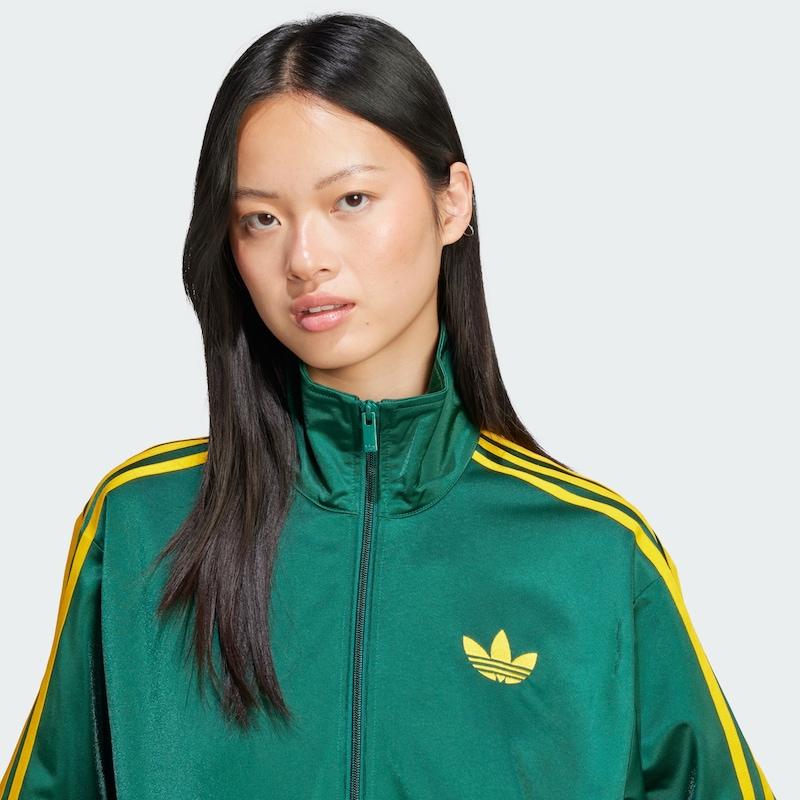 Sinned X About You Sudadera Con Cremallera 'Adicolor Classic Firebird' ADIDAS ORIGINALS En Verde