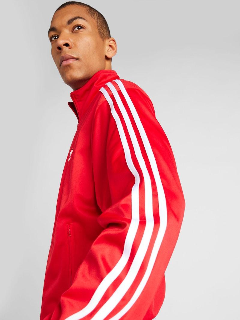 Sinned X About You Sudadera Con Cremallera 'Adicolor Classics Firebird' ADIDAS ORIGINALS En Rojo