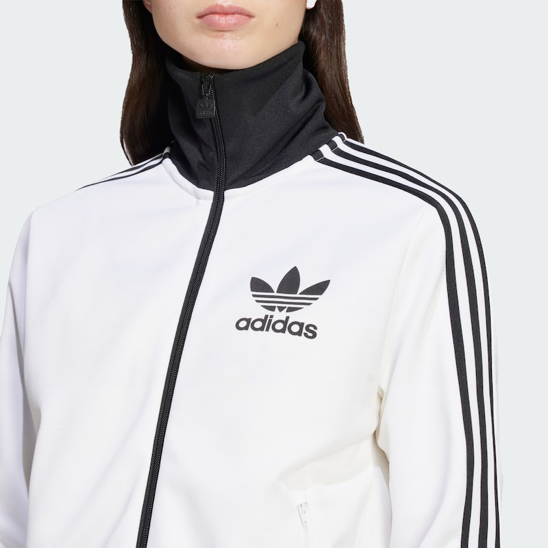 Sinned X About You Sudadera Con Cremallera 'Beckenbauer' ADIDAS ORIGINALS En Blanco