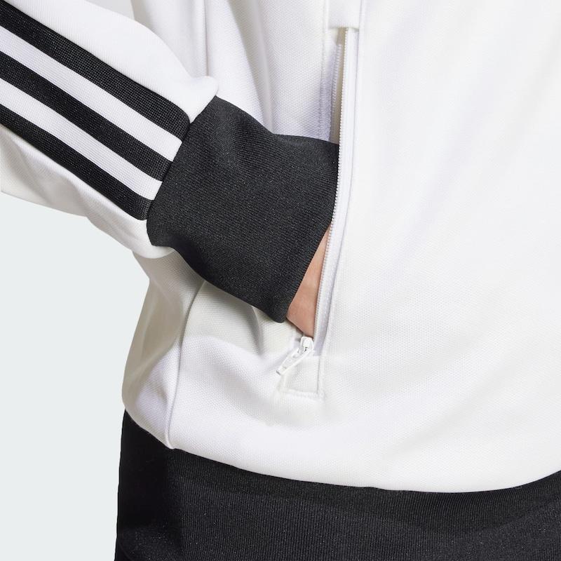 Sinned X About You Sudadera Con Cremallera 'Beckenbauer' ADIDAS ORIGINALS En Blanco