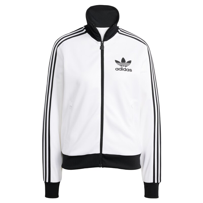 sinned x about you Sudadera con cremallera 'Beckenbauer' ADIDAS ORIGINALS en Blanco