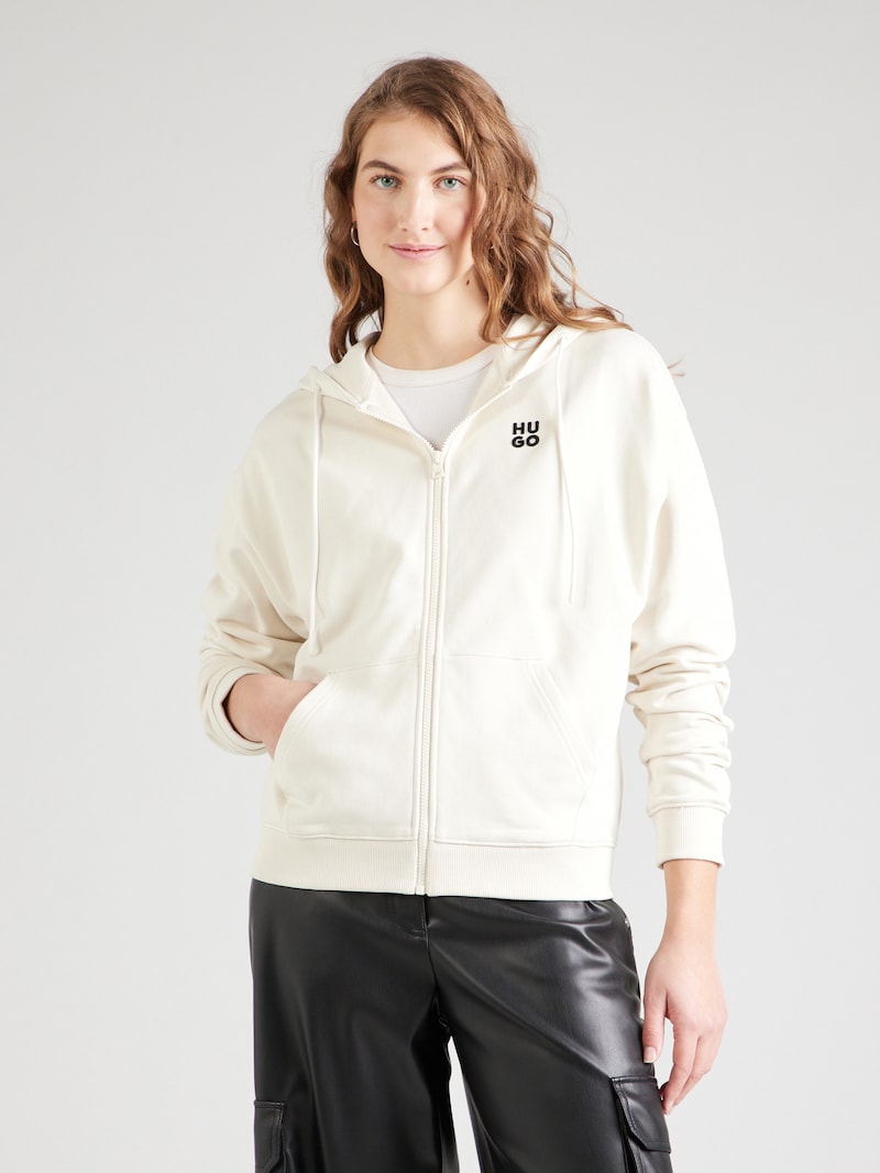 Sinned X About You Sudadera Con Cremallera 'Dalfine' HUGO En Blanco Lana