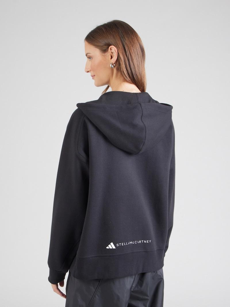 Sinned X About You Sudadera Con Cremallera Deportiva ADIDAS BY STELLA MCCARTNEY En Negro