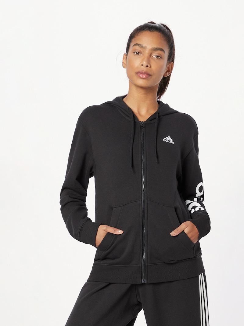 Sinned X About You Sudadera Con Cremallera Deportiva 'Essentials' ADIDAS SPORTSWEAR En Negro