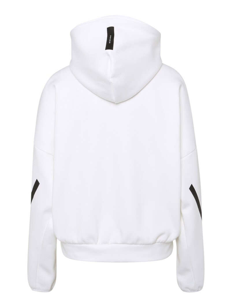 Sinned X About You Sudadera Con Cremallera Deportiva 'Z.N.E.' ADIDAS SPORTSWEAR En Blanco