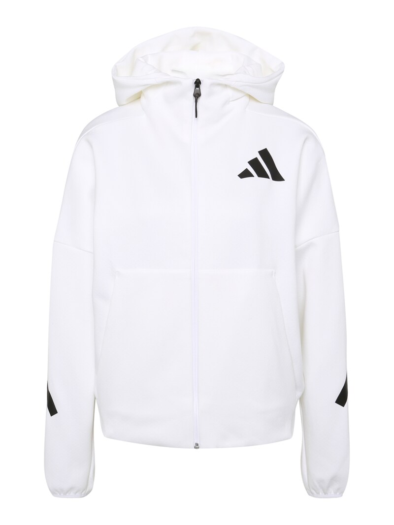 sinned x about you Sudadera con cremallera deportiva 'Z.N.E.' ADIDAS SPORTSWEAR en Blanco