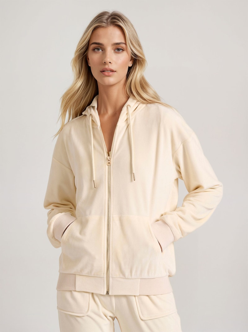 Sinned X About You Sudadera Con Cremallera Funky Buddha En Ecru