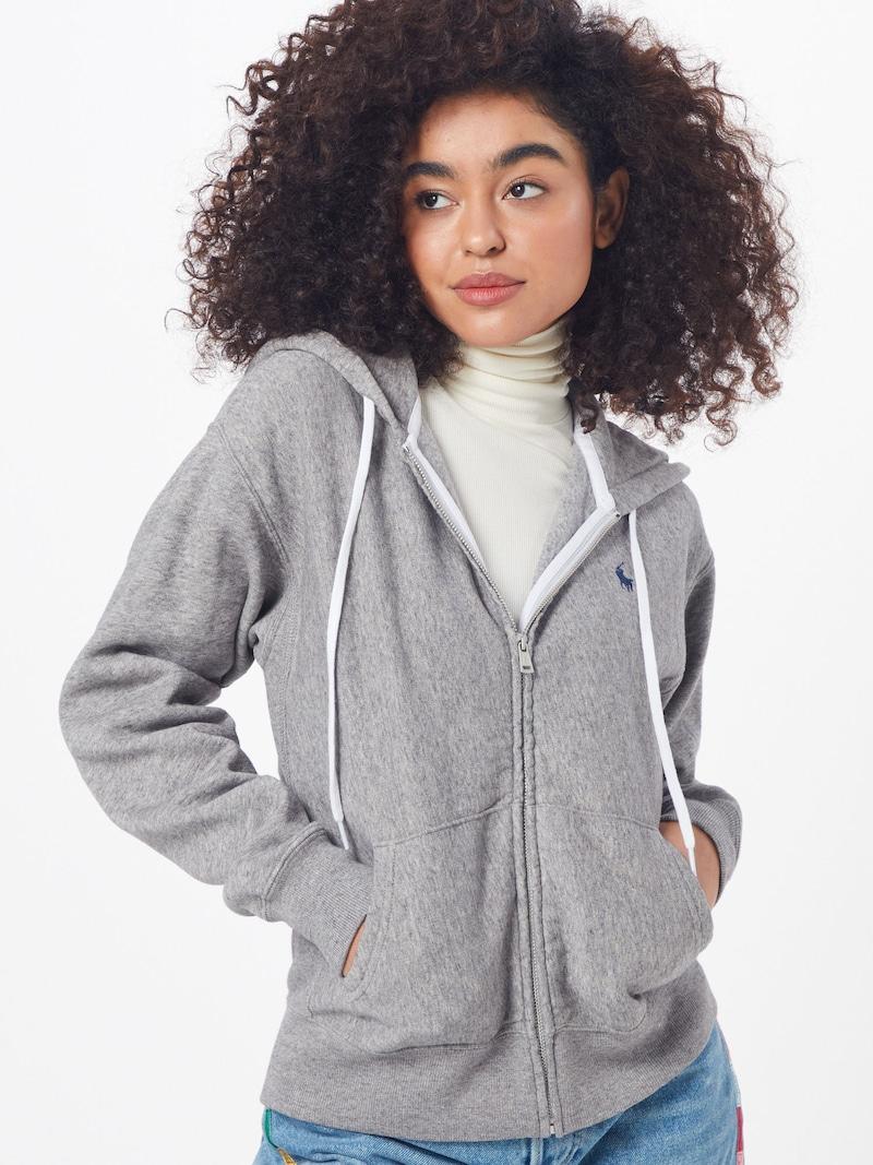 Sinned X About You Sudadera Con Cremallera 'LS ZIP HD-LONG SLEEVE-KNIT' Polo Ralph Lauren En Gris