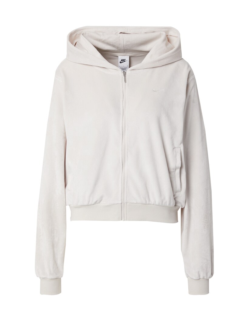 sinned x about you Sudadera con cremallera Nike Sportswear en Beige Claro