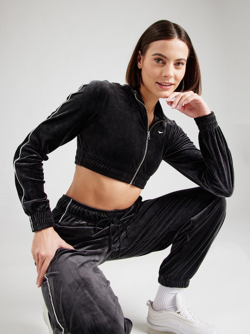 Sinned X About You Sudadera Con Cremallera Nike Sportswear En Negro