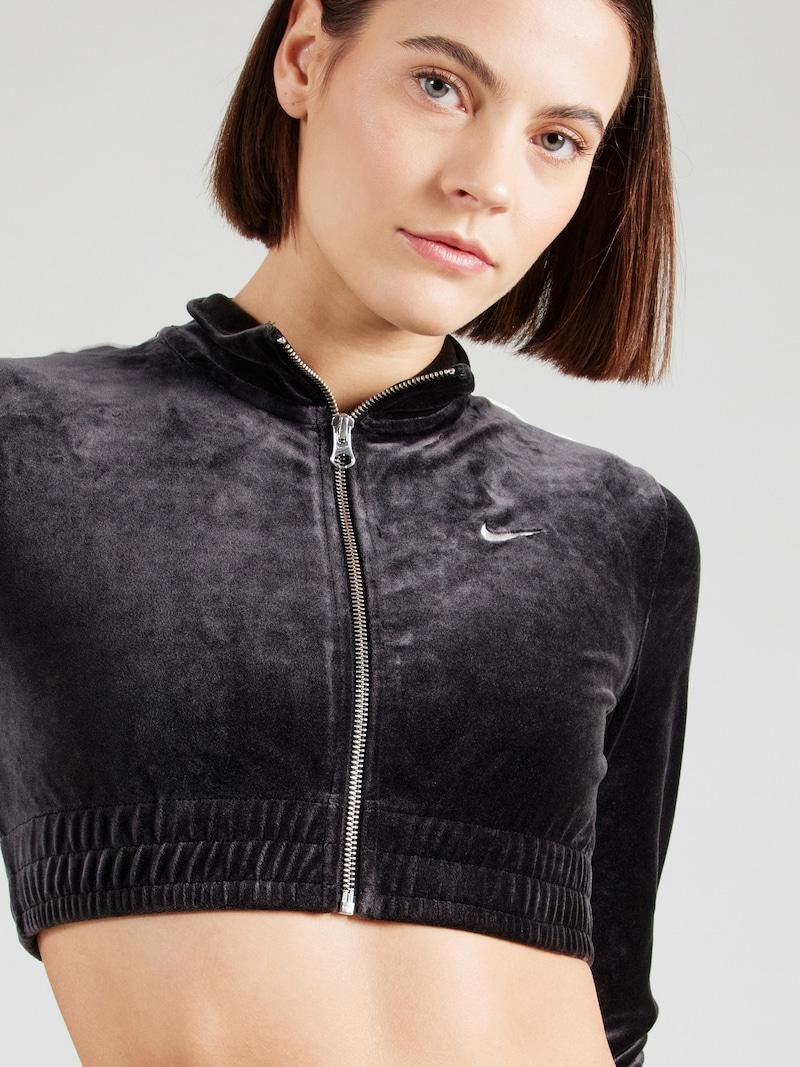 Sinned X About You Sudadera Con Cremallera Nike Sportswear En Negro