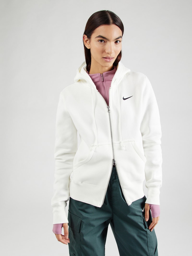 Sinned X About You Sudadera Con Cremallera 'PHNX FLC' Nike Sportswear En Ecru